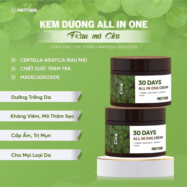 Kem Dưỡng 30 Day Rau Má Prettyskin SP000816